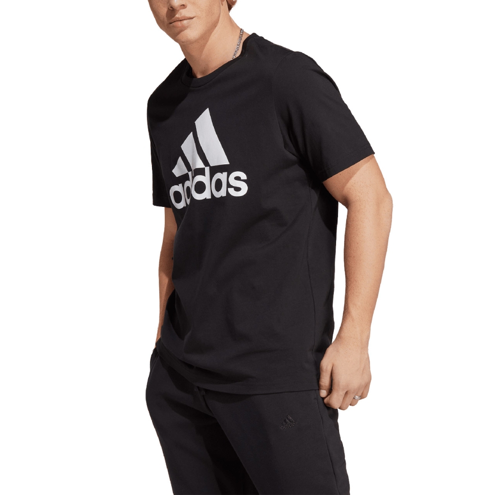 Men's
Adidas Essentials Single Jersey Big Logo Black and White IC9347 Adidas