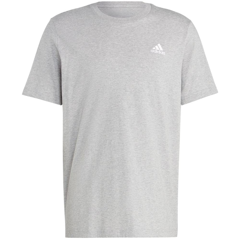 Men's Adidas Essentials Single Jersey Embroidered Small Logo Gray IC9288