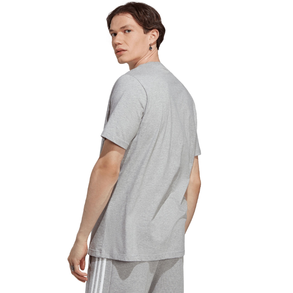 Men's Adidas Essentials Single Jersey Embroidered Small Logo Gray IC9288