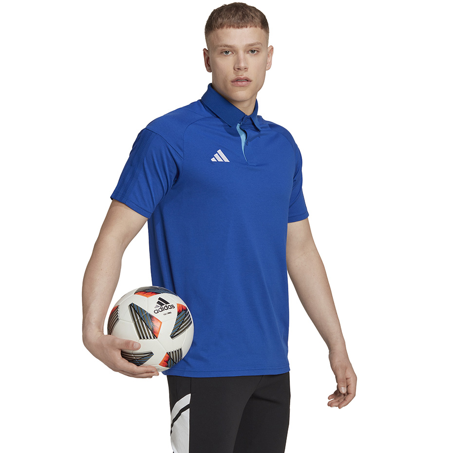 Men's Adidas Tiro 23 Competition Polo Blue HU1342