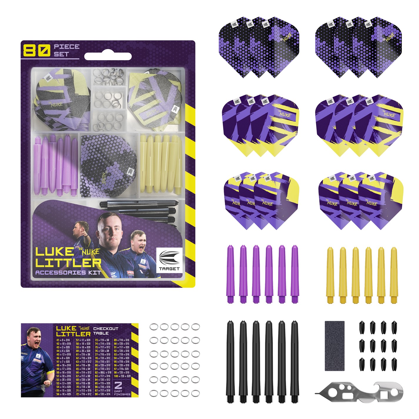 Set complet Target Darts Luke Littler Dart Accessories