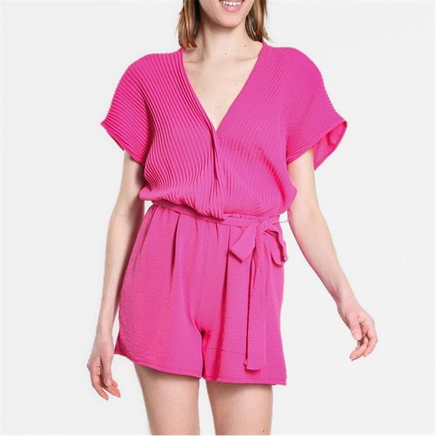 Be You Pleated Wrap Playsuit