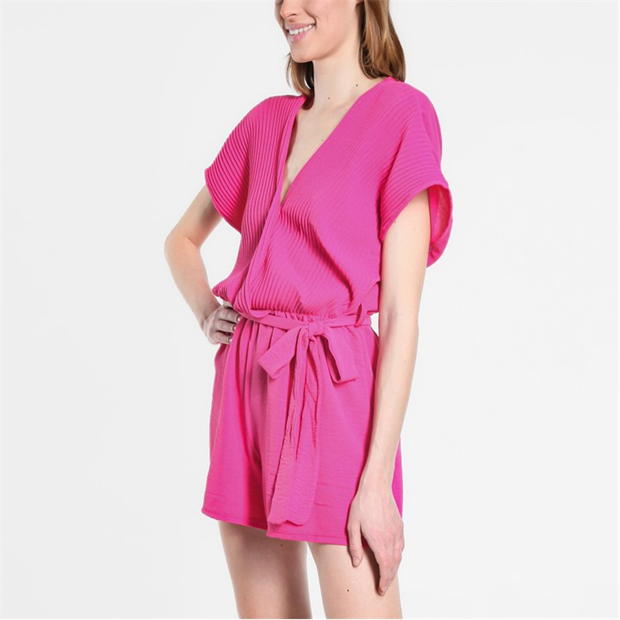 Be You Pleated Wrap Playsuit