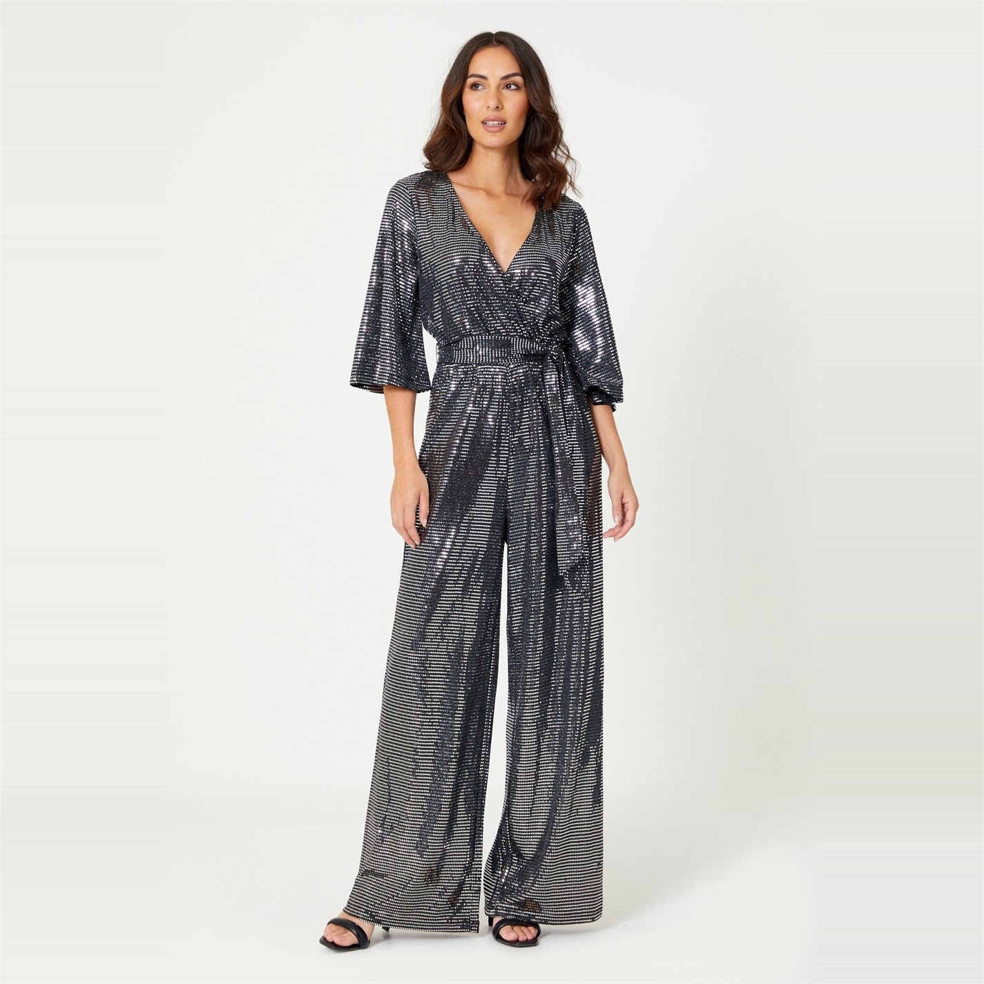 Curea Be You Glitter Tie Jumpsuit