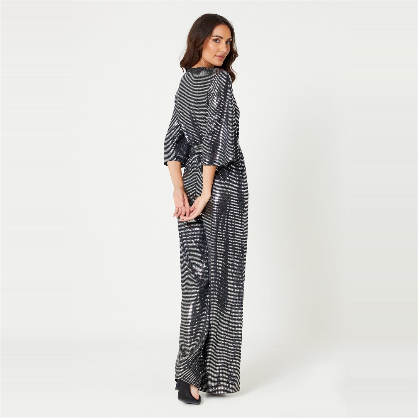 Curea Be You Glitter Tie Jumpsuit