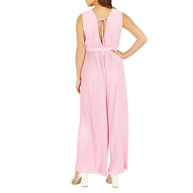 Curea Mela London Mela London Pink Pleated Jumpsuit With