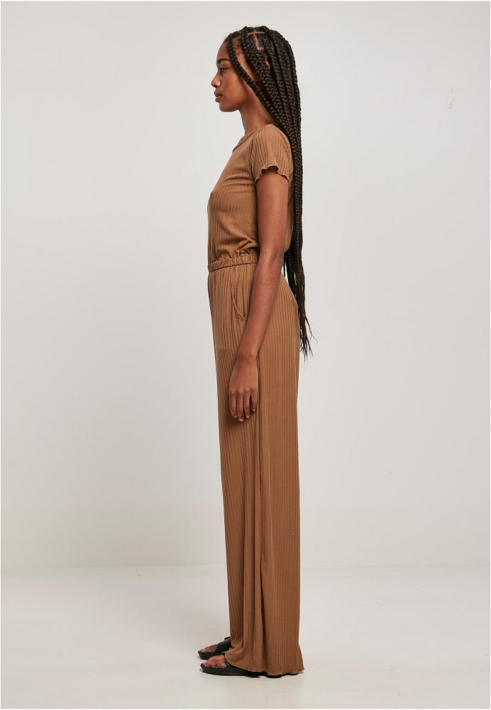 Rib Wid Leg Jumpsuit dama Urban Classics