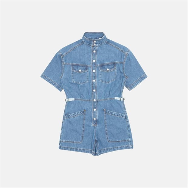 Levis Levis Ss Surplus Romper Blue Joke