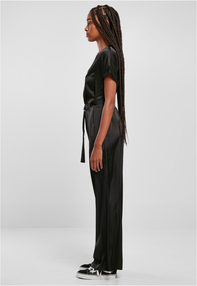 Curea Satin Wide Leg Jumpsuit dama Urban Classics