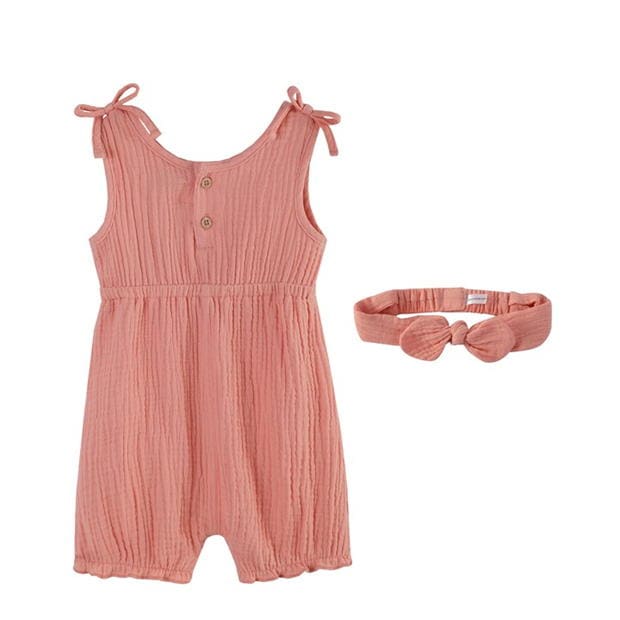 Hello World Playsuit and Headband Set bebelus fetita