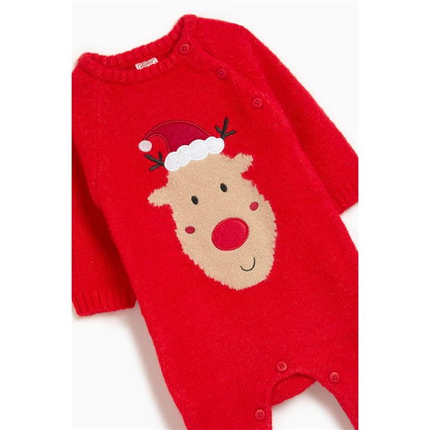 Studio Unisex Reindeer Knitted Romper bebelus