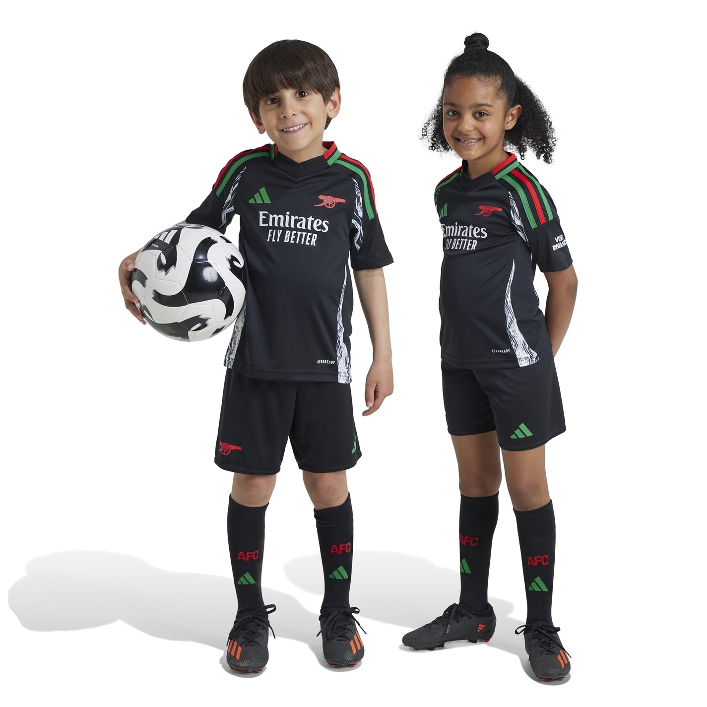 Set complet adidas Arsenal Away Mini 2024 2025 bebelus