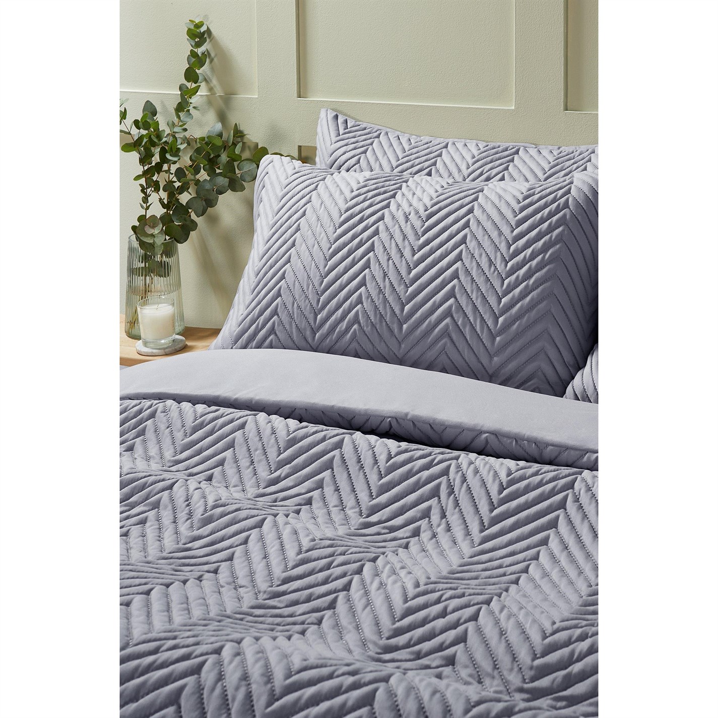 Homelife Chevron Pinsonic Design Duvet Set