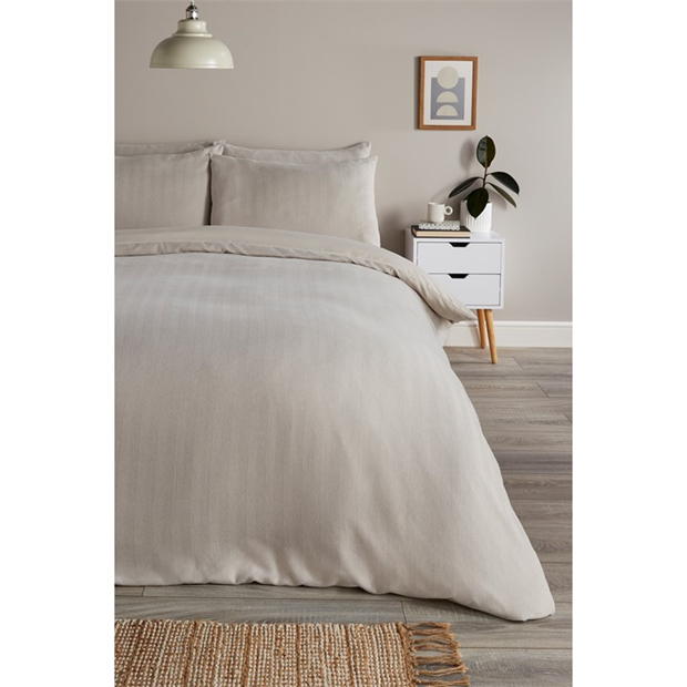 Homelife Herringbone Soft Touch Duvet Set