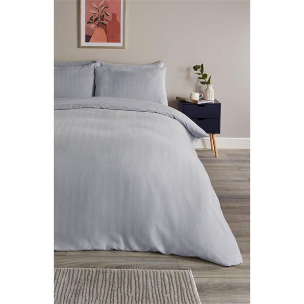 Homelife Herringbone Soft Touch Duvet Set