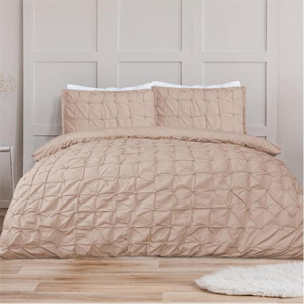 Homelife Rouched Pleat Duvet Set