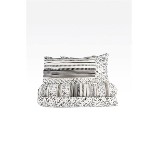 Homelife Twin Pack Hayden Banded Duvet Set