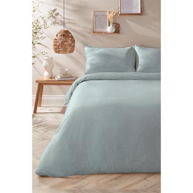 Homelife Washed Linen Blend Duvet Set