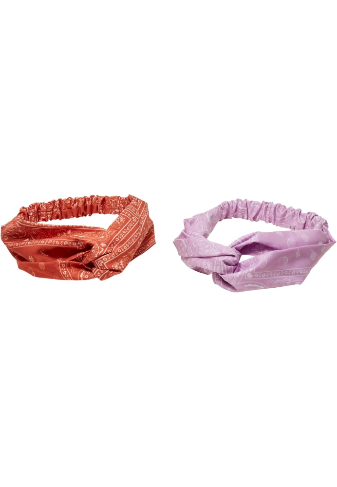 Bandana Print Headband 2-Pack Urban Classics