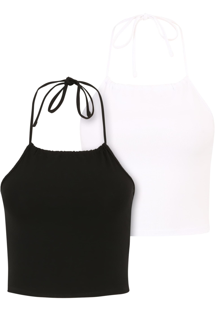 Cropped Neckholder Top 2-Pack dama Urban Classics