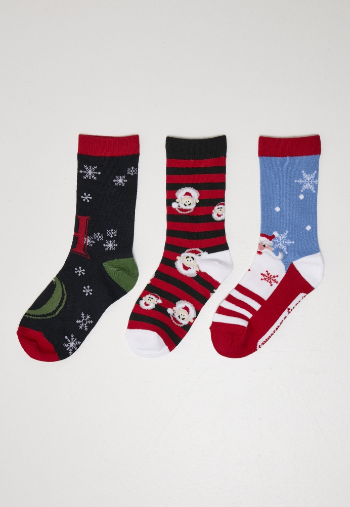 Soseta Santa Ho Christmas 3-Pack Urban Classics