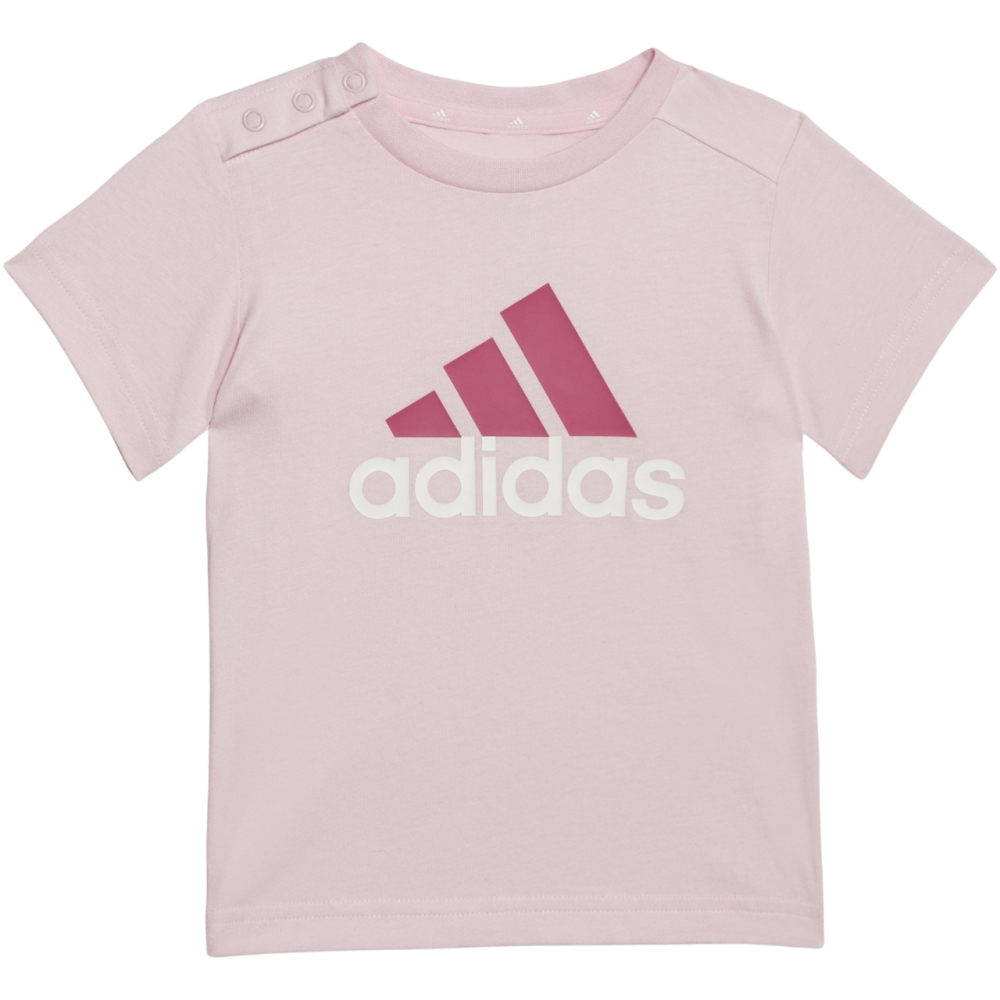 Set for adidas Essentials Organic Cotton pink-gray HR5886 copil