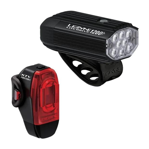 Lezyne Lite Drive 1200+ KTV Drive Pro+ LED Lights Set