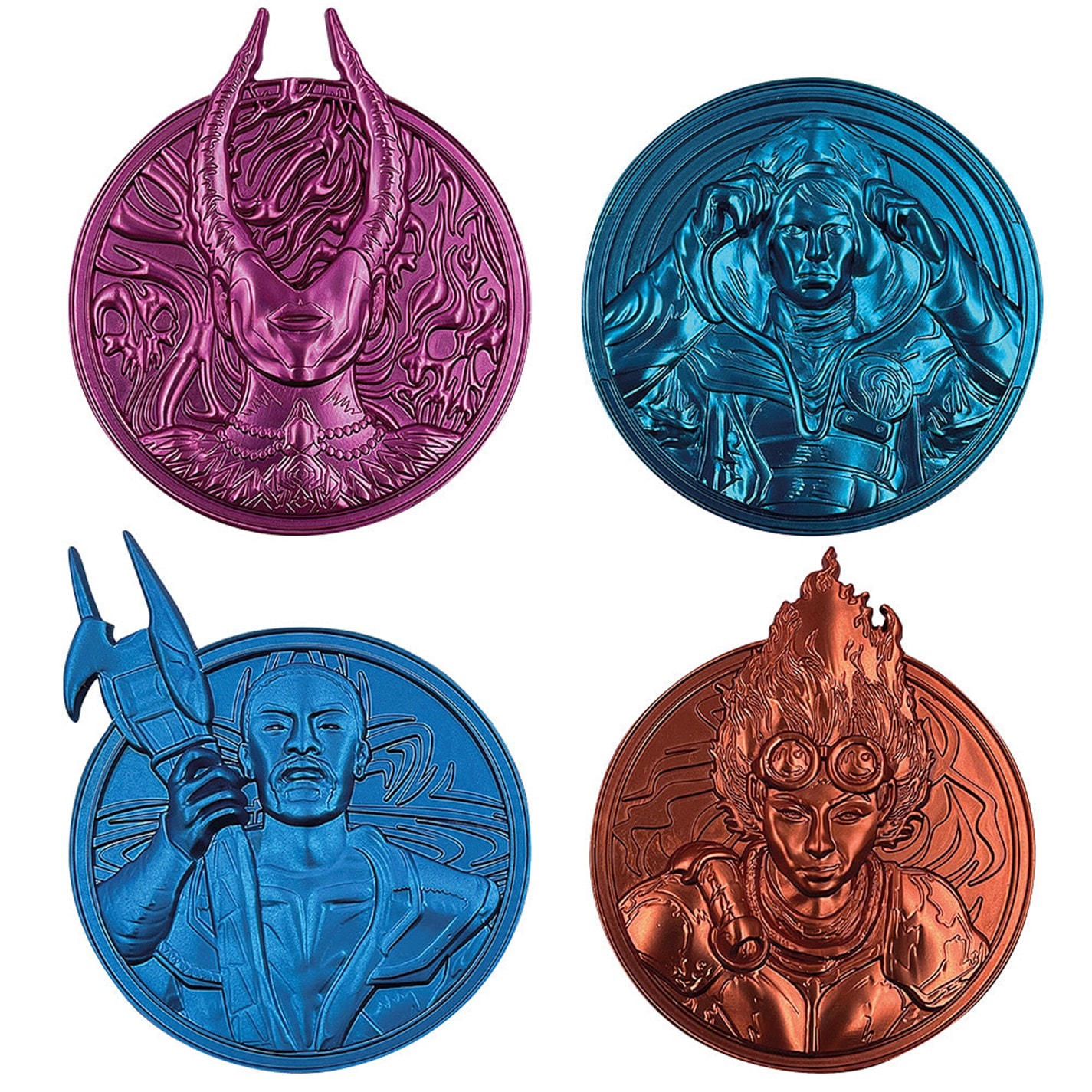 Magic the Gathering Magic the Gathering Planeswalkers Medallion Set