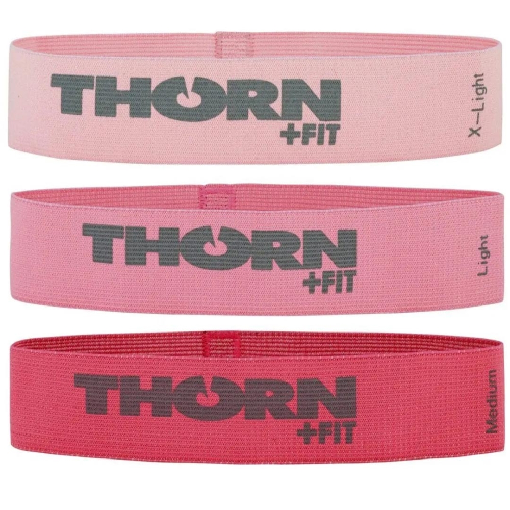 Set of exercise bands Thorn Fit resistance textile band set 3 pcs dama