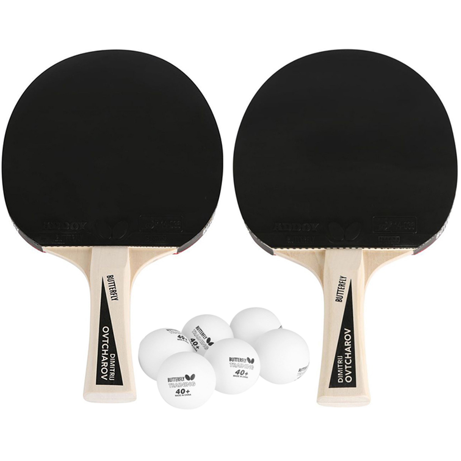 Butterfly Ovtcharov ping pong racket set 2 rackets, 6 balls