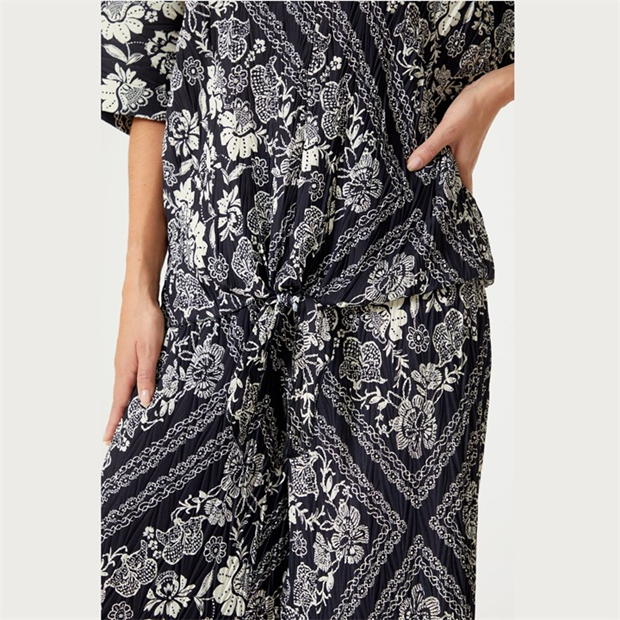 Be You Crinkle Tie Front Top and Trouser Co-ord Set