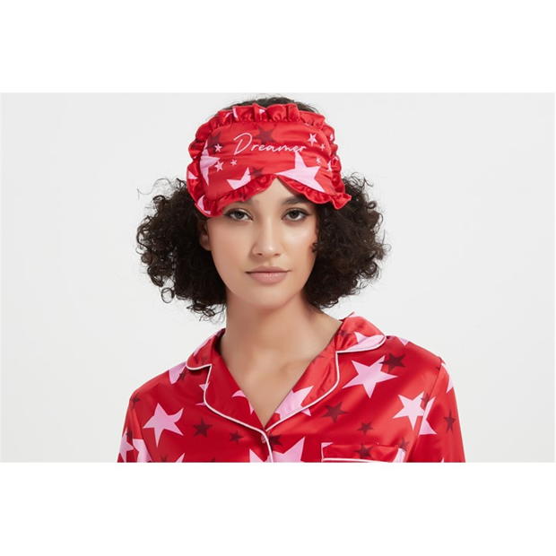 Pijama Linea Star Satin and Eye Mask Set