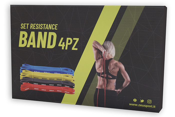 Set RESISTANCE BAND 4 PZ Zeus