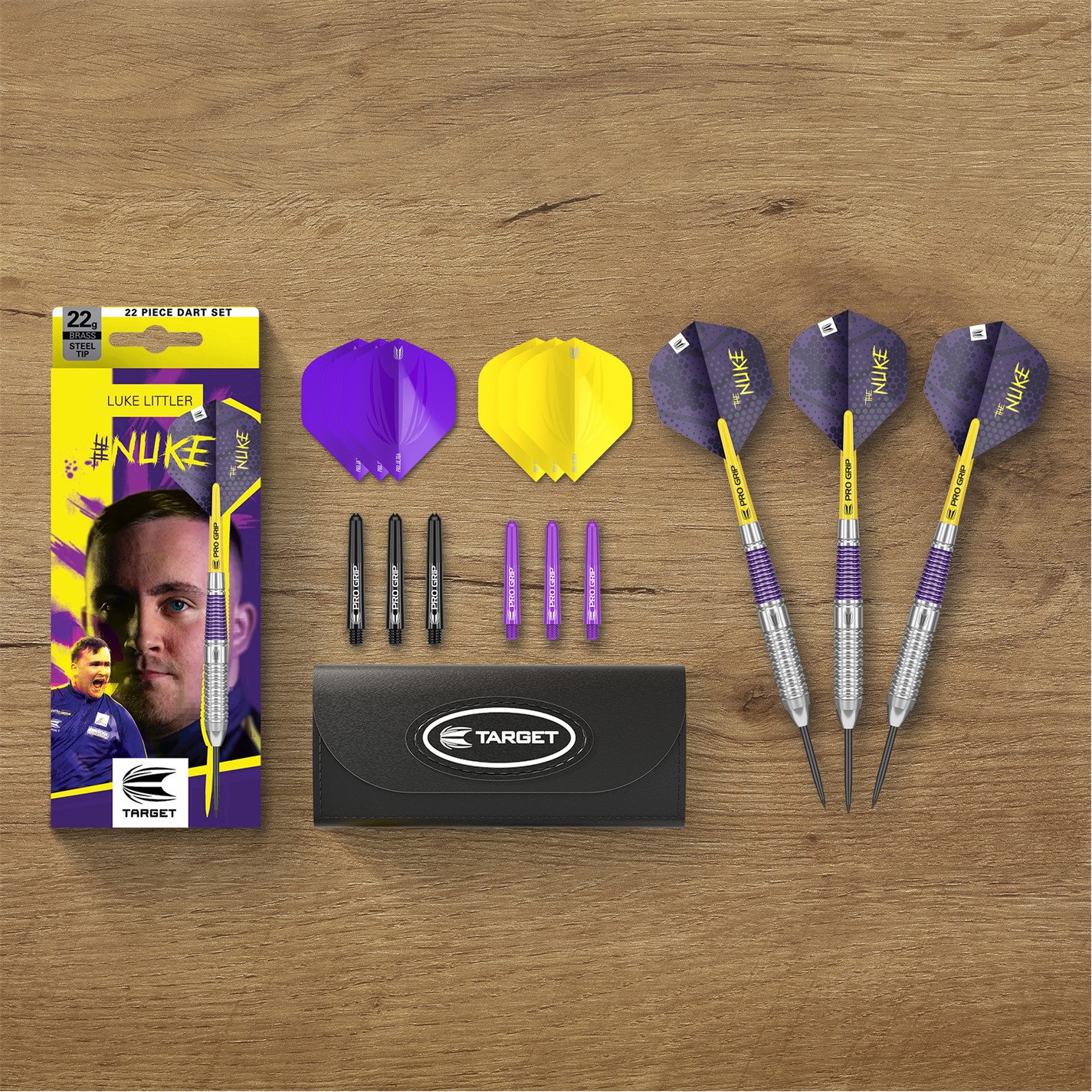 Target Darts Luke Littler 22G Brass Dart Set