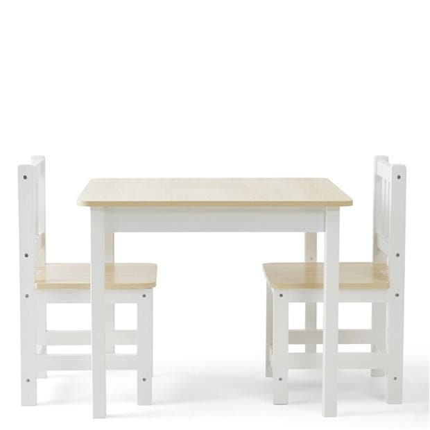 Tooky Toys Wooden Table and 2 Chair Set copil