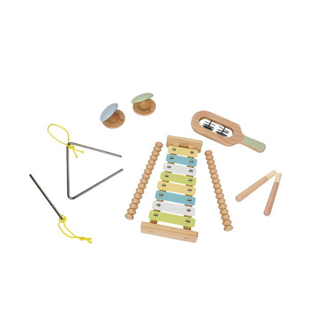 Toylife 5-in-1 Wooden Music Set