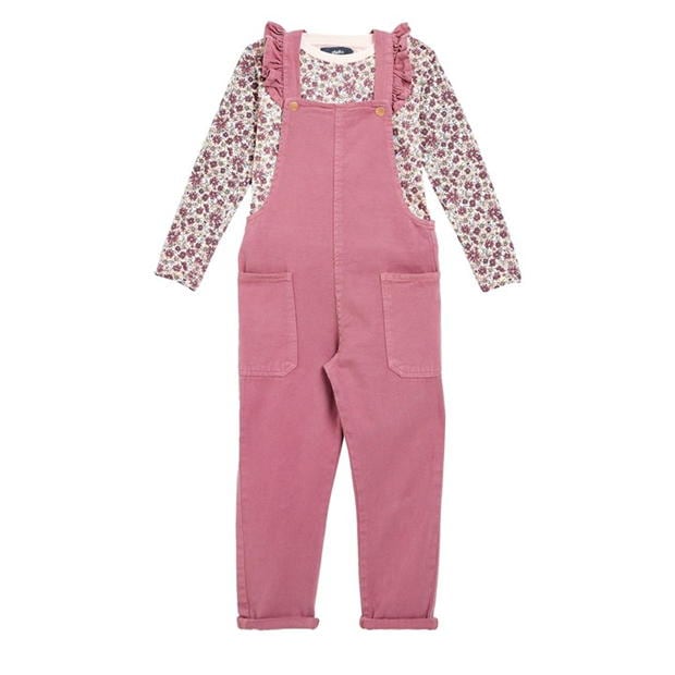 Camasa Studio Younger Dungaree and T- Set fetita