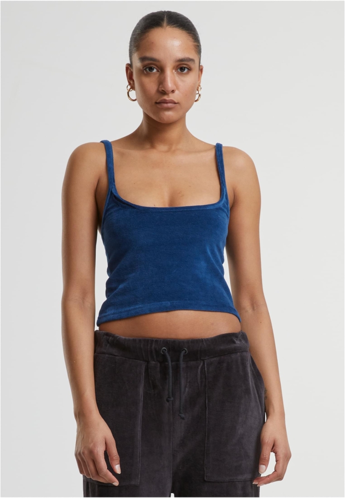 Short Velvet Top dama Urban Classics