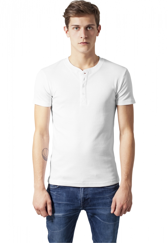 Tricou Slim 1by1 Henley Urban Classics