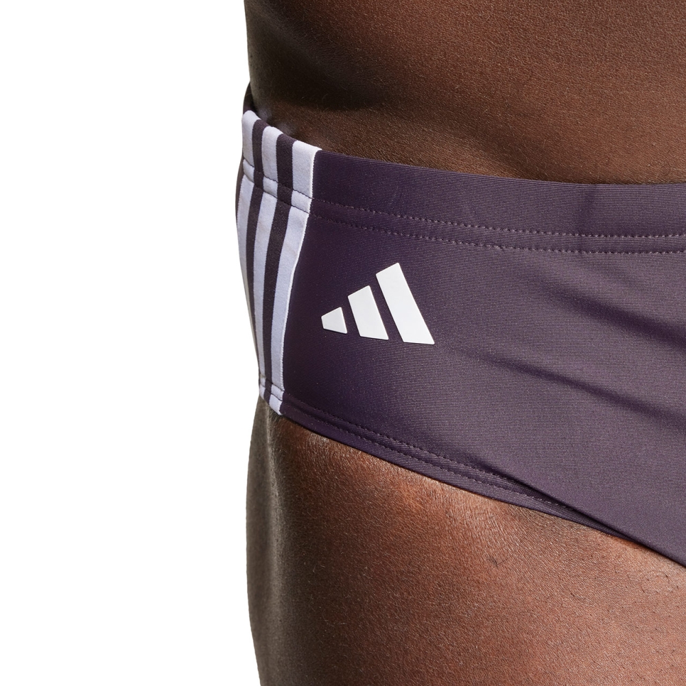 Adidas Classic 3-Stripes men's swimming briefs, purple IU1877