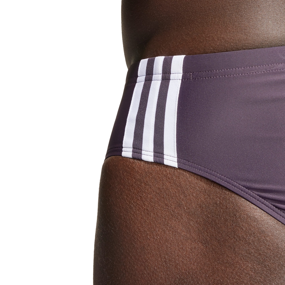 Adidas Classic 3-Stripes men's swimming briefs, purple IU1877