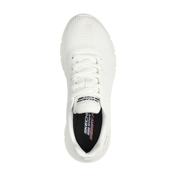 Skechers Two Tone Knit Lace Up Sneaker Runners dama