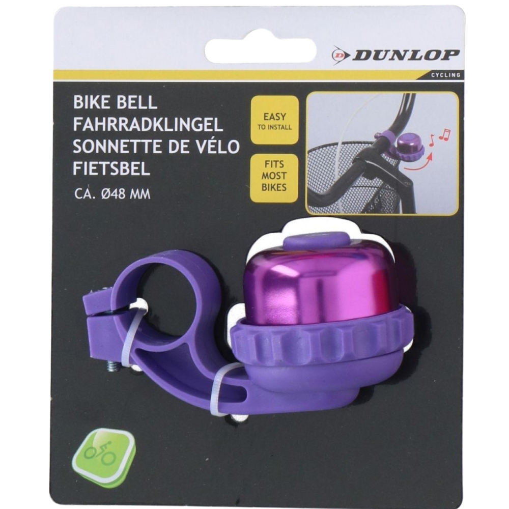 Sonerie pentru biciclet? Dunlop, O 48 mm diametru 48 mm, violet 1049298 Dunlop