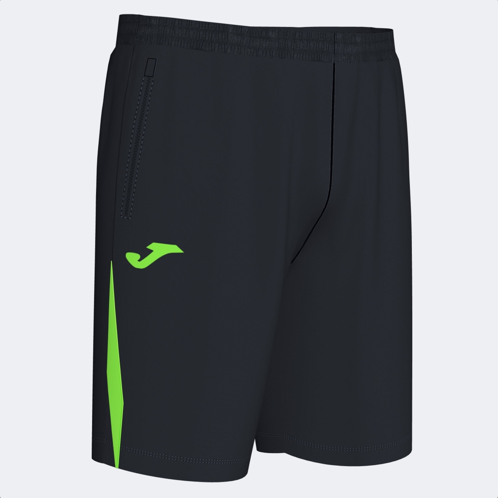 Pantalon scurt Championship Vii Black Fluor Green Joma