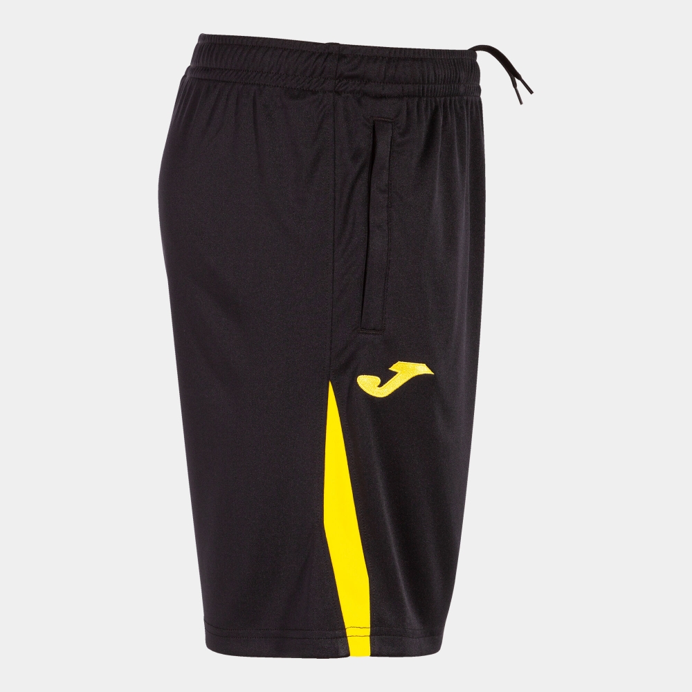 Pantalon scurt Championship Vii Black Yellow Joma