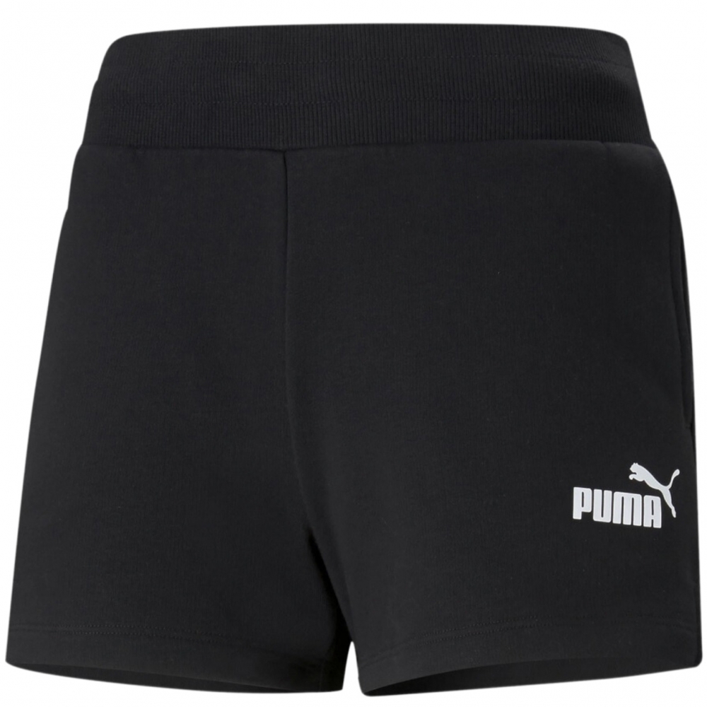 Pantalon scurt Combat Spodenki damskie Puma ESS 4 Sweat TR czarne 586824 01