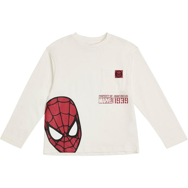 Character Spiderman Drop Shoulder Top