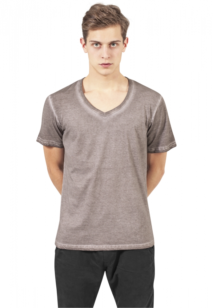 Tricou Spray Dye V-Neck Urban Classics