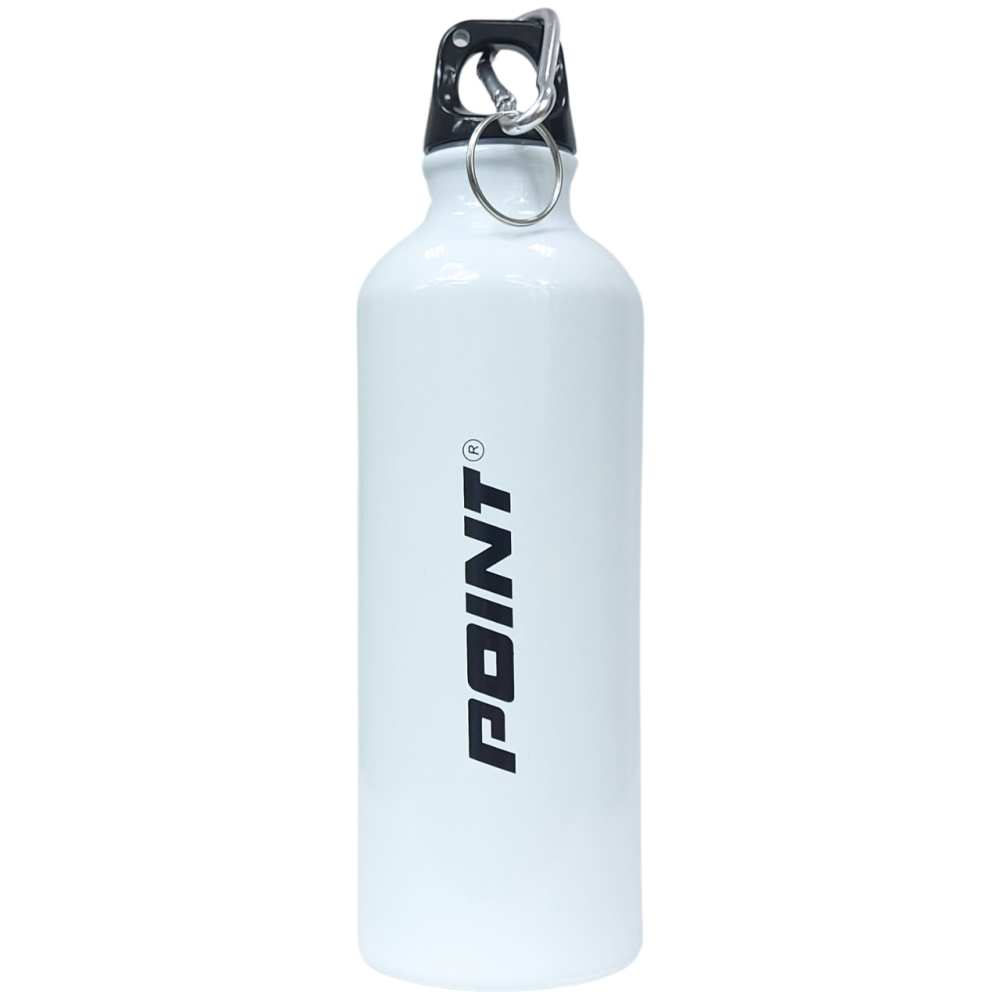 Point aluminum bottle white