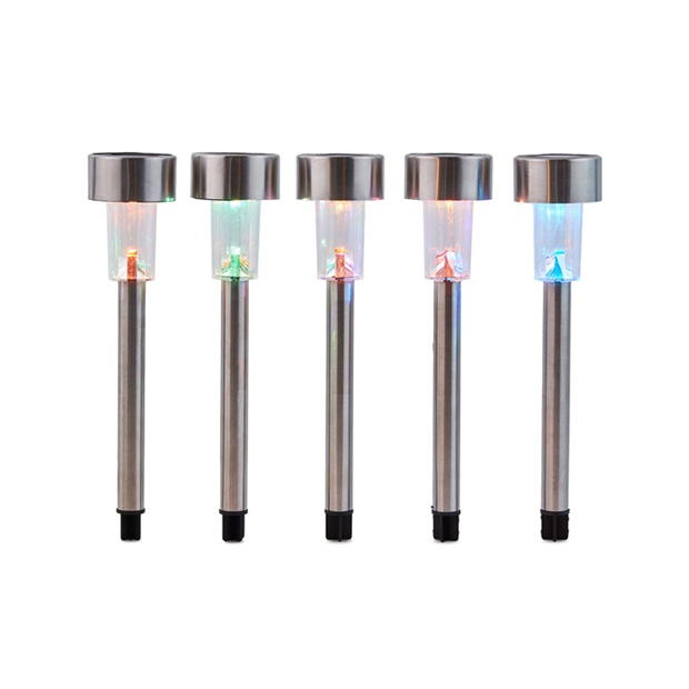 Studio Pack of 10 Colour Changing Solar Stake Lights